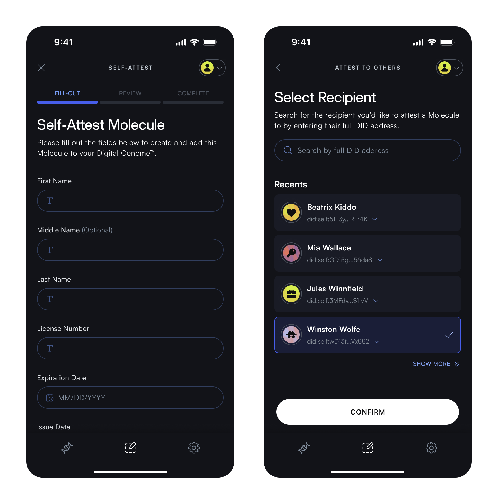"attest to DID image"
