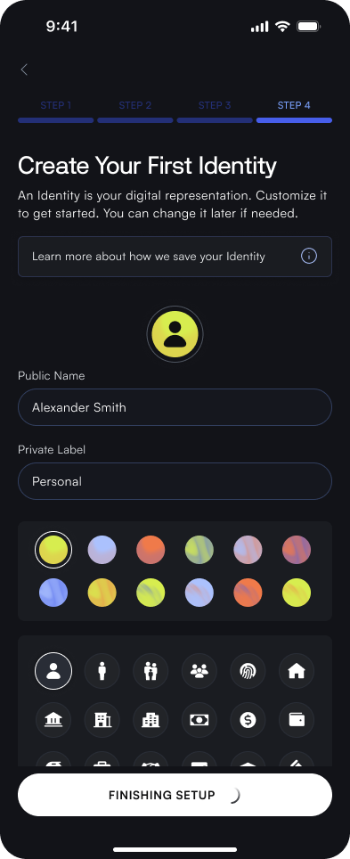 "create identity image"