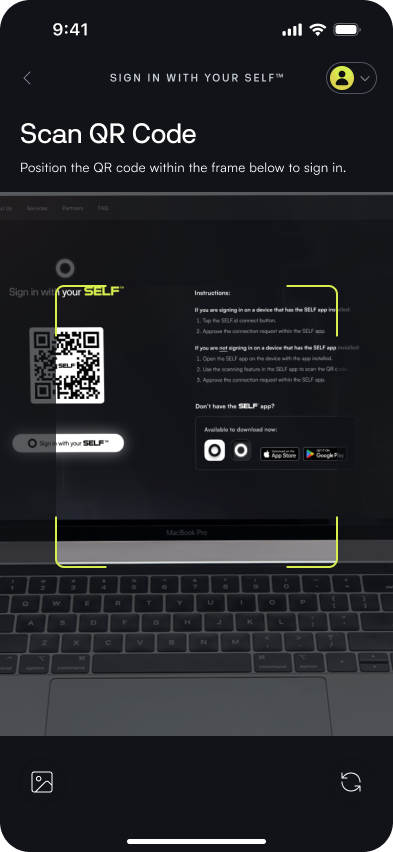 "qr code scan image"